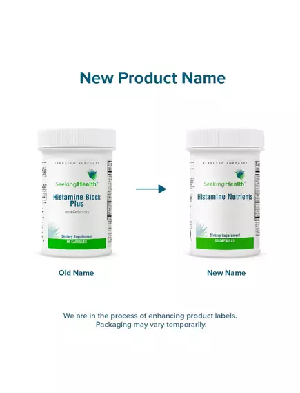 Seeking Health Histamine Nutrients (Formerly Histamine Block Plus) / Блокировка гистамина+ ДАО 60 к, фото 2 в магазине биодобавок nutrido.shop