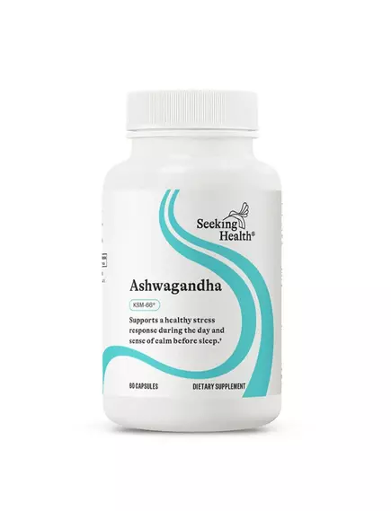 Seeking Health Ashwagandha Extract / Экстракт ашваганды 467 мг 60 капсул в магазине биодобавок nutrido.shop