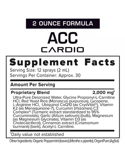 Results RNA ACC Cardio Extra Strength / Підтримка серцево-судинної системи спрей 60 мл, фото 2 від магазину біодобавок nutrido.shop