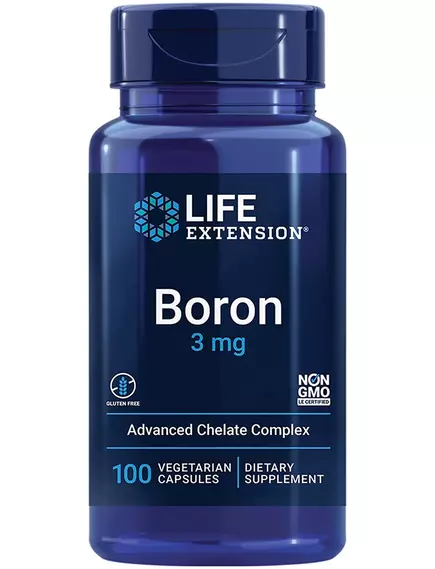Life Extension Boron / Бор 3 мг 100 капсул, фото 6 від магазину біодобавок nutrido.shop