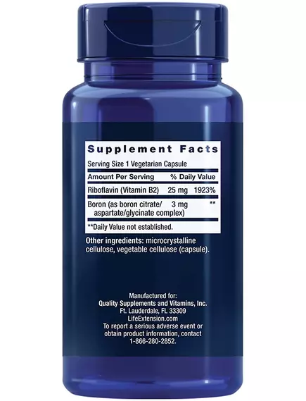Life Extension Boron / Бор 3 мг 100 капсул, фото 2 від магазину біодобавок nutrido.shop