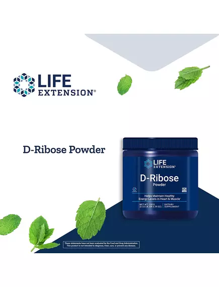 Life Extension D-Ribose Powder / Д-рибоза порошок 150 гр, фото 4 в магазине биодобавок nutrido.shop