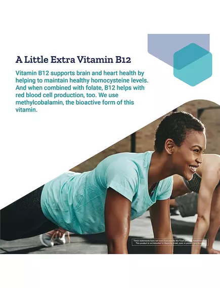 Life Extension BioActive Folate & Vitamin B12 / Фолат (5-MTHF) і вітамін Б12 (метилкобаламін) 90 капсул, фото 7 від магазину біодобавок nutrido.shop