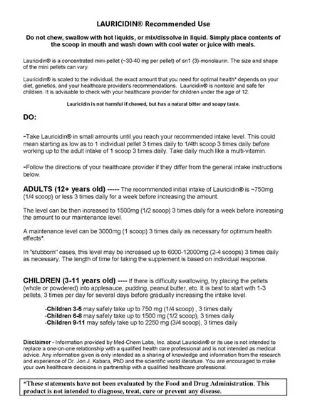 Lauricidin Лаурисидин 227 г (Монолаурин) Противовирусная поддержка, фото 11 купить в магазине биодобавок nutrido.shop Lauricidin Лаурисидин 227 г (Монолаурин) Противовирусная поддержка, фото 11 в магазине биодобавок nutrido.shop