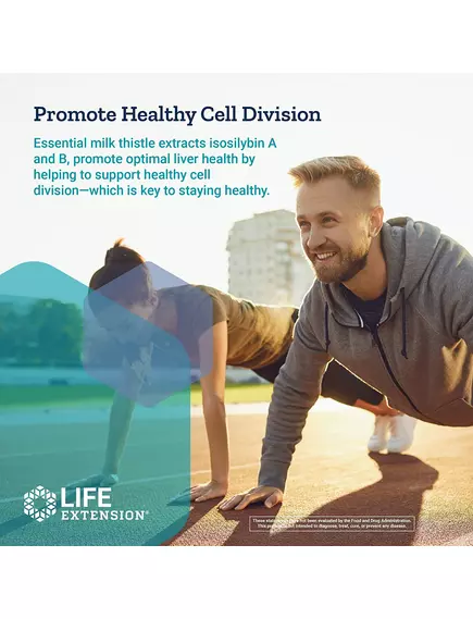 LIFE EXTENSION ADVANCED MILK THISTLE / РОЗТОРОПША ДЛЯ ЗДОРОВ'Я ПЕЧІНКИ 120 ГЕЛЬ КАПСУЛ, фото 5 від магазину біодобавок nutrido.shop
