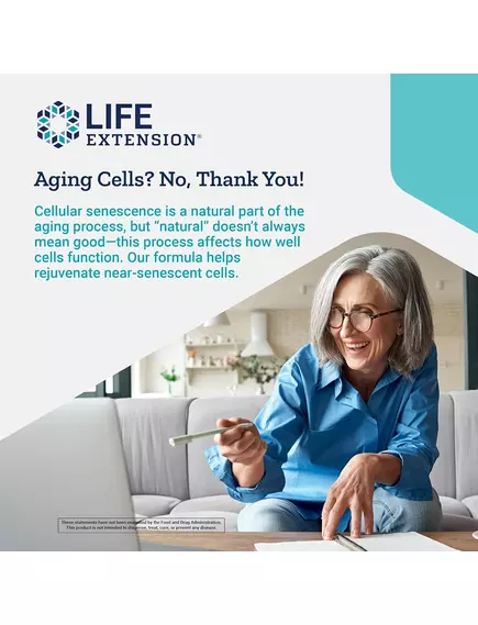 Life Extension GeroProtect Ageless Cell / Клітинне омолодження та енергія 30 капсул, фото 5 від магазину біодобавок nutrido.shop