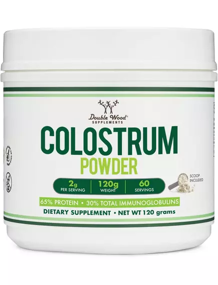Double Wood Colostrum / Колострум молозиво порошок 120 г від магазину біодобавок nutrido.shop