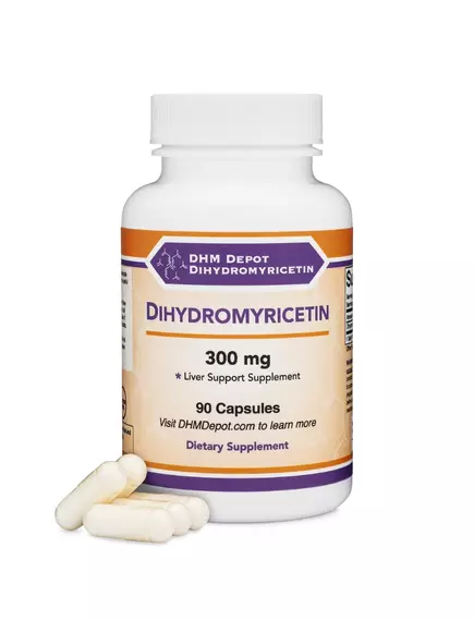 Double Wood Dihydromyricetin DHM / Дигідромирицетин (ДГМ) для полегшення похмілля 300 мг 90 капсул, фото 5 від магазину біодобавок nutrido.shop