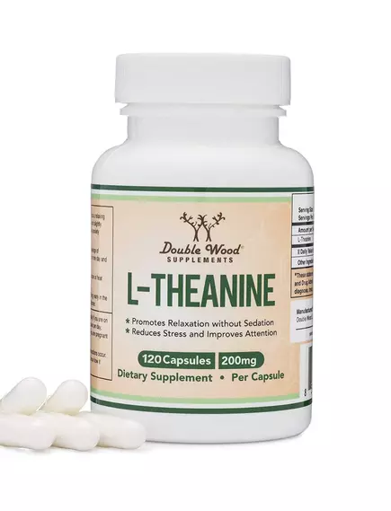 Double Wood L-Theanine / Л-Теанин поддержка хорошего настроения 120 капсул в магазине биодобавок nutrido.shop