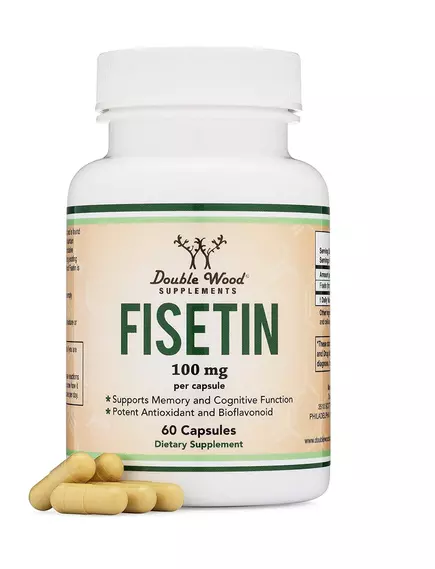 Double Wood Fisetin / Физетин поддержка памяти и когнитивных функций 60 капсул в магазине биодобавок nutrido.shop