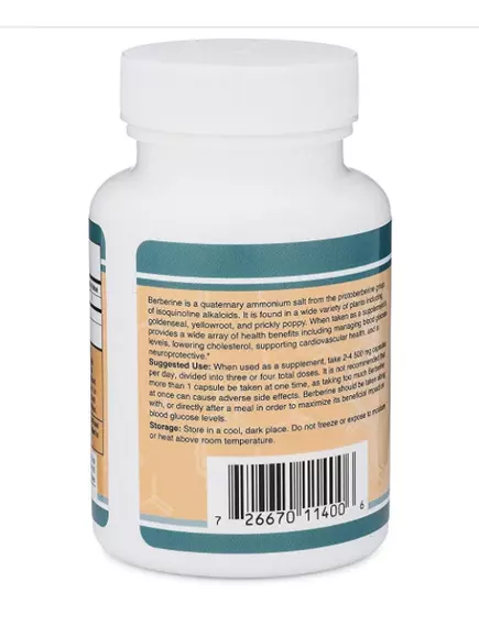 DOUBLE WOOD BERBERINE / БЕРБЕРИН 500 МГ 60 КАПСУЛ, фото 3 від магазину біодобавок nutrido.shop