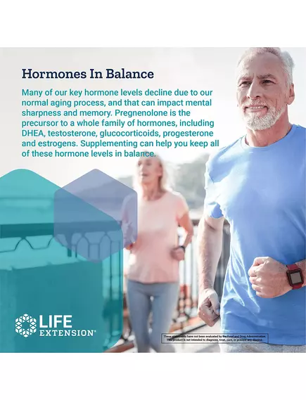 Life Extension Pregnenolone / Прегненолон 100 мг 100 капсул, фото 3 в магазине биодобавок nutrido.shop
