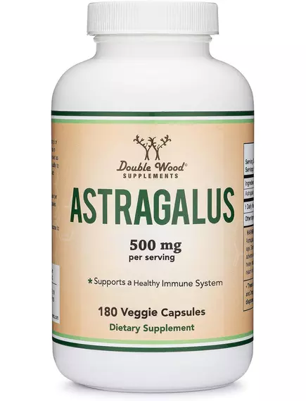 DOUBLE WOOD ASTRAGALUS / АСТРАГАЛ 500 МГ 180 КАПСУЛ від магазину біодобавок nutrido.shop