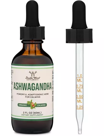 Double Wood Ashwagandha / Ашваганда підтримка при стресі 60 мл, фото 4 від магазину біодобавок nutrido.shop