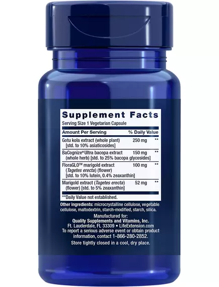 LIFE EXTENSION QUICK BRAIN NOOTROPIC / ПОЖИВНІ РЕЧОВИНИ ДЛЯ МОЗКУ 30 КАПСУЛ, фото 2 від магазину біодобавок nutrido.shop