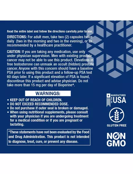 Life Extension Super Miraforte with Standardized Lignans / Супер Мирафорте для тестостерону 120 капсул, фото 3 в магазине биодобавок nutrido.shop