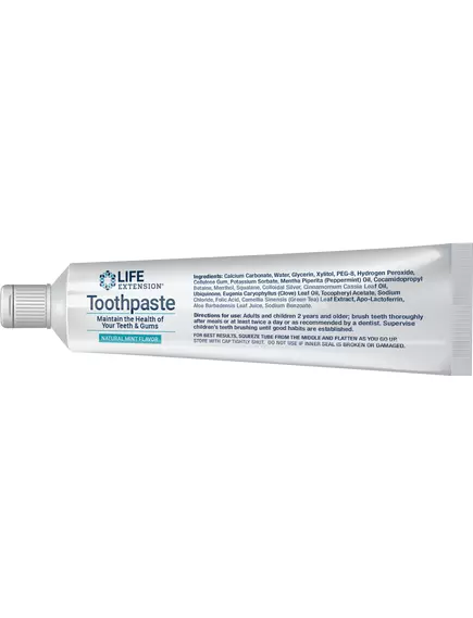 LIFE EXTENSION TOOTHPASTE MINT / ЗУБНА ПАСТА ЗІ СМАКОМ М'ЯТИ 113,4 Г, фото 3 від магазину біодобавок nutrido.shop