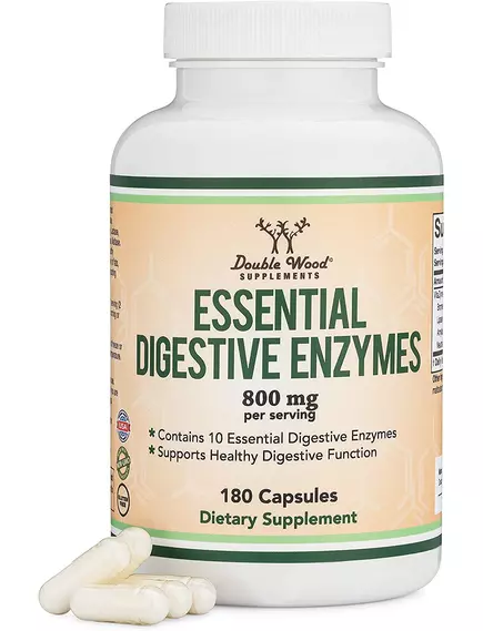 DOUBLE WOOD DIGESTIVE ENZYMES / ТРАВНІ ФЕРМЕНТИ 180 КАПСУЛ від магазину біодобавок nutrido.shop