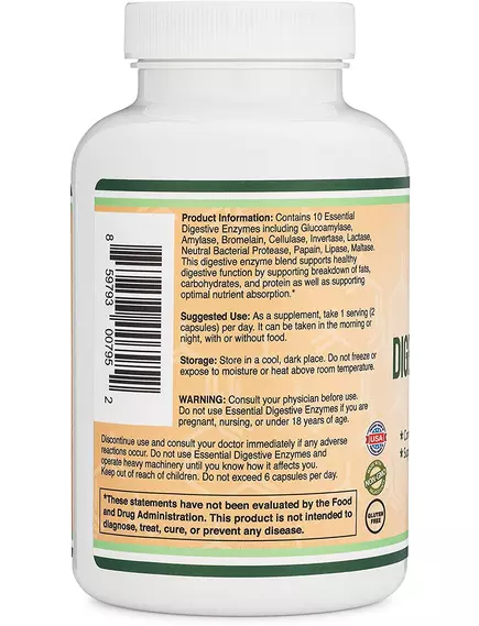 DOUBLE WOOD DIGESTIVE ENZYMES / ТРАВНІ ФЕРМЕНТИ 180 КАПСУЛ, фото 3 в магазині біодобавок nutrido.shop DOUBLE WOOD DIGESTIVE ENZYMES / ТРАВНІ ФЕРМЕНТИ 180 КАПСУЛ, фото 3 від магазину біодобавок nutrido.shop