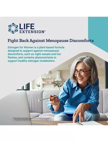 Life Extension Estrogen For Women / Естроген для жінок 30 таблеток, фото 5 від магазину біодобавок nutrido.shop