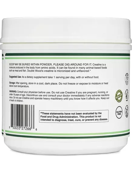 Double Wood Creatine / Креатин порошок 500 грамів, фото 4 від магазину біодобавок nutrido.shop