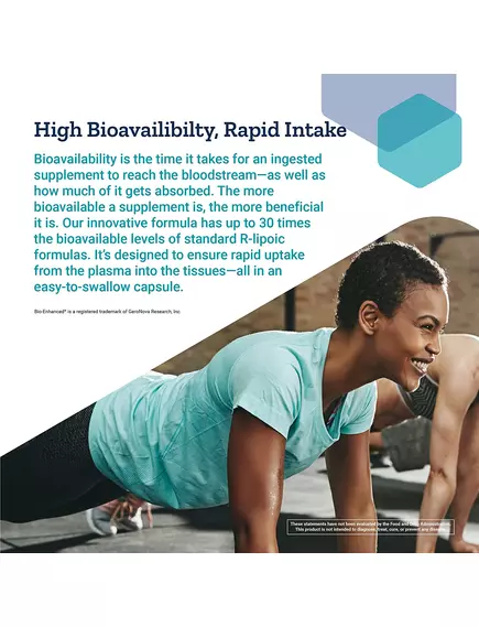 LIFE EXTENSION SUPER R-LIPOIC ACID / СУПЕР R-ЛІПОЄВА КИСЛОТА 240 МГ 60 КАПСУЛ, фото 3 від магазину біодобавок nutrido.shop