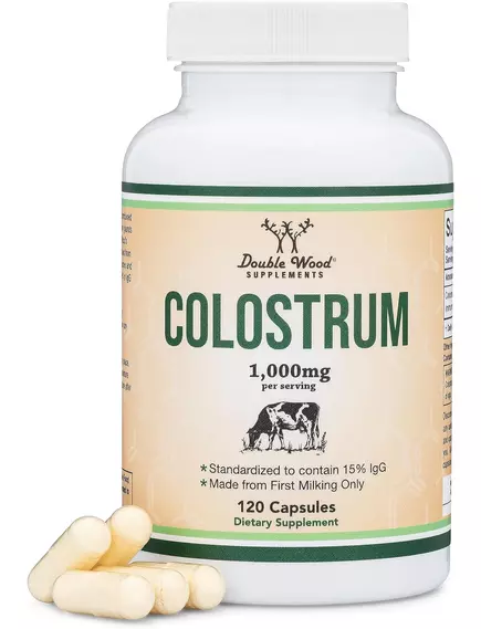 Double Wood Colostrum / Колострум молозиво 120 капсул, фото 5 в магазине биодобавок nutrido.shop