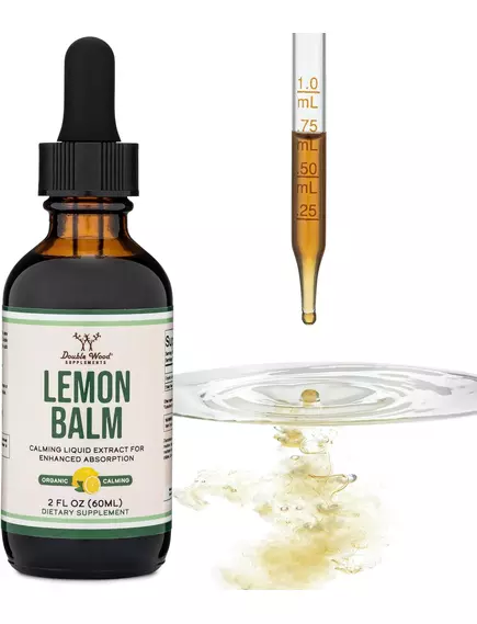 Double Wood Lemon Balm / Меліса органічна без спирту 60 мл, фото 6 в магазине биодобавок nutrido.shop
