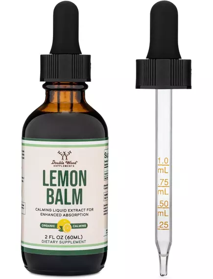 Double Wood Lemon Balm / Меліса органічна без спирту 60 мл, фото 7 в магазине биодобавок nutrido.shop