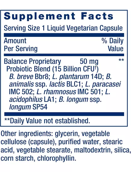 Life Extension FLORASSIST Balance / Пробіотики для відновлення флори кишківника 30 капсул, фото 3 від магазину біодобавок nutrido.shop