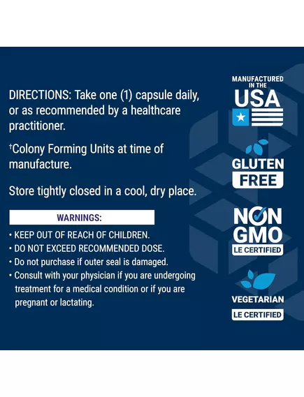 Life Extension FLORASSIST Balance / Пробіотики для відновлення флори кишківника 30 капсул, фото 7 від магазину біодобавок nutrido.shop