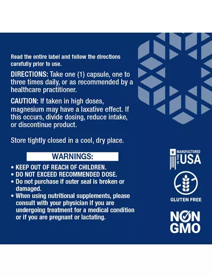 Life Extension Magnesium Caps / Три види магнію 500 мг 100 капсул, фото 3 в магазине биодобавок nutrido.shop