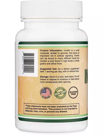 Double Wood Inositol / Мио-инозитол поддержка фертильности у женщин 60 капсул, фото 4 в магазине биодобавок nutrido.shop