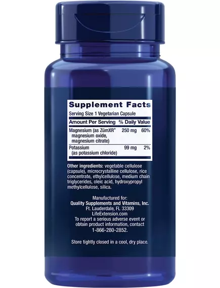 Life Extension Potassium with Extend-Release Magnesium / Калий с пролонгированным магнием 60 капсул, фото 2 в магазине биодобавок nutrido.shop