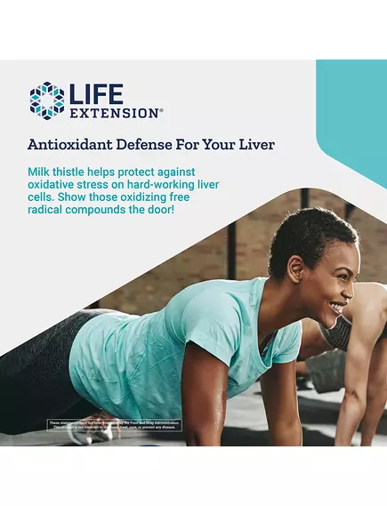Life Extension Milk Thistle Silymarin Silibinins Isosilybin А&B / Расторопша для здоровья печени 60к, фото 3 в магазине биодобавок nutrido.shop