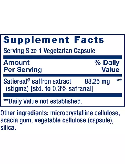 Life Extension Optimized Saffron / Оптимізований шафран 60 капсул, фото 3 від магазину біодобавок nutrido.shop
