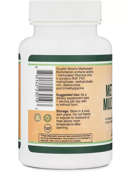 Double Wood Methylated Multivitamin /  Мультивітаміни метильовані 120 капсул, фото 4 від магазину біодобавок nutrido.shop