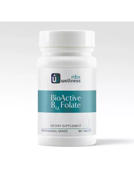 NEUROBIOLOGIX BIOACTIVE B-12 FOLATE / Б12 МЕТИЛКОБАЛАМІН + МЕТИЛФОЛАТ 60 ТАБЛЕТОК, фото 3 від магазину біодобавок nutrido.shop