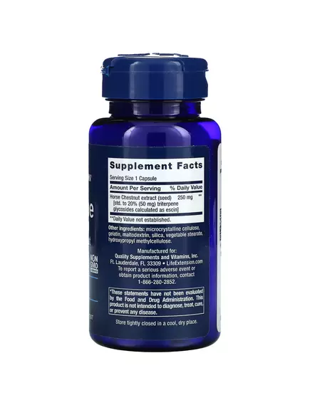 LIFE EXTENSION VENOTONE / КІНСЬКИЙ КАШТАН ВЕНОТОНІК 60 КАПСУЛ, фото 2 від магазину біодобавок nutrido.shop