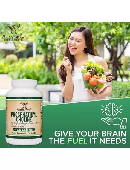 Double Wood Phosphatidylcholine / Фосфатидилхолин Поддержка памяти и внимания 210 капсул, фото 6 купить в магазине биодобавок nutrido.shop Double Wood Phosphatidylcholine / Фосфатидилхолин Поддержка памяти и внимания 210 капсул, фото 6 в магазине биодобавок nutrido.shop