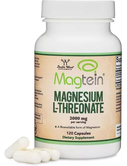 DOUBLE WOOD MAGNESIUM THREONATE / МАГНІЙ Л ТРЕОНАТ 120 КАПСУЛ від магазину біодобавок nutrido.shop