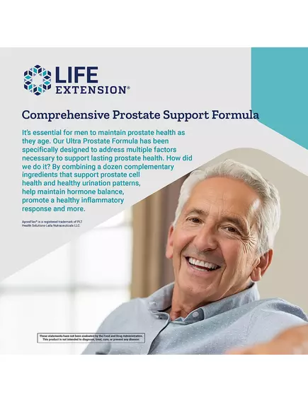 Life Extension Ultra Prostate Formula / Поддержка здоровой функции и структуры простаты 60 капсул, фото 4 в магазине биодобавок nutrido.shop