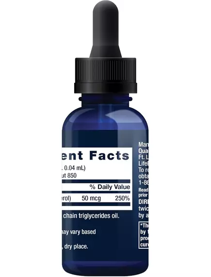 Life Extension Vitamin D3 Liquid / Вітамін Д3 50 mcg (2000 МО) 29,57 мл, фото 3 в магазине биодобавок nutrido.shop