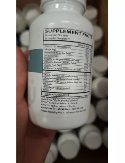 Neurobiologix Advanced Thyroid Support / Підтримка щитоподібної залози веган формула 66 капсул, фото 4 в магазине биодобавок nutrido.shop