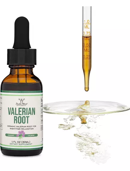Double Wood Valerian Root / Валеріана органік для розслаблення при стресі 30 мл, фото 3 від магазину біодобавок nutrido.shop