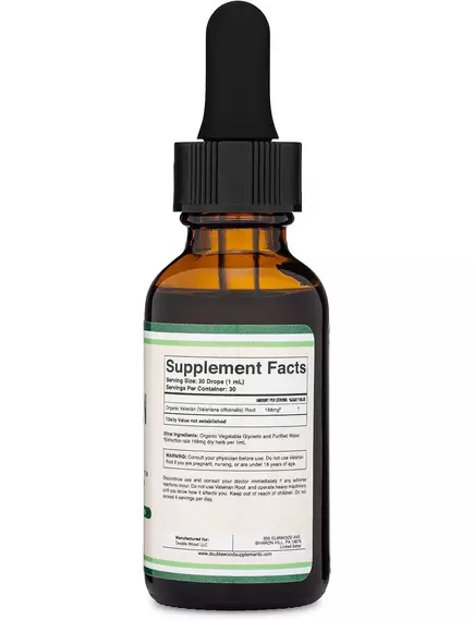 Double Wood Valerian Root / Валеріана органік для розслаблення при стресі 30 мл, фото 4 від магазину біодобавок nutrido.shop