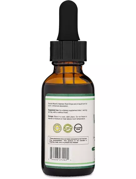 Double Wood Valerian Root / Валеріана органік для розслаблення при стресі 30 мл, фото 5 від магазину біодобавок nutrido.shop