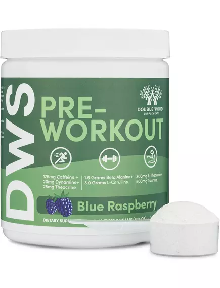 Double Wood Pre-Workout / Передтренувальний комплекс зі смаком ожини 259,2 г, фото 6 в магазине биодобавок nutrido.shop