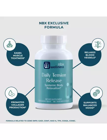Neurobiologix Daily Tension Release / Підтримка щоденного зняття напруги 66 капсул, фото 3 в магазине биодобавок nutrido.shop