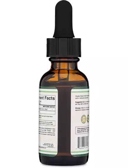 Double Wood Milk Thistle Drops / Розторопша органічний екстракт 30 мл, фото 5 від магазину біодобавок nutrido.shop